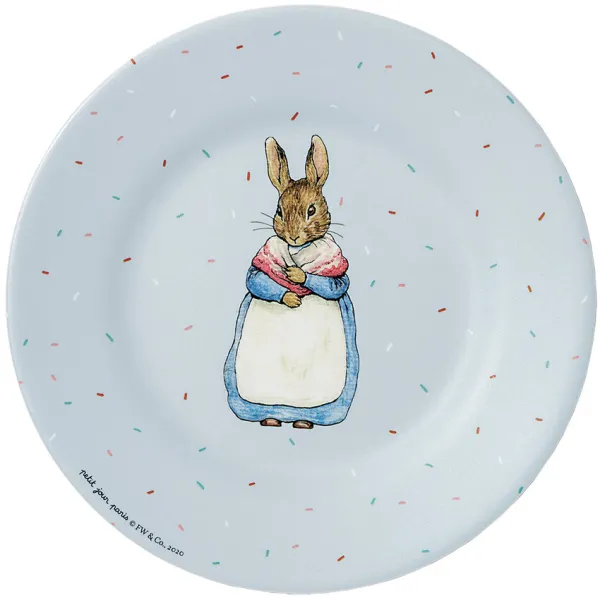 Peter Rabbit, tallrik grå